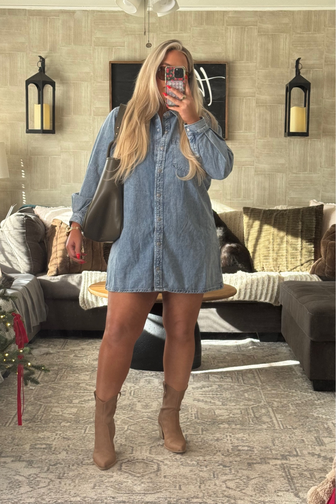 XL DRESS (stay true to size even my tall girlies, I’m 5’8)
SHOES TTS
BAG T.J.MAXX FIND (linked similiar)

Denim dress, the drop on Amazon, Amazon fashion, Amazon dress!

#LTKMidsize #LTKHoliday #LTKFindsUnder50