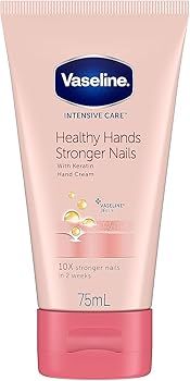Vaseline Hand Cream for Very Dry Hands, Intensive Care Healthy Hands Stronger Nails Cream 75 ml | Amazon (US)