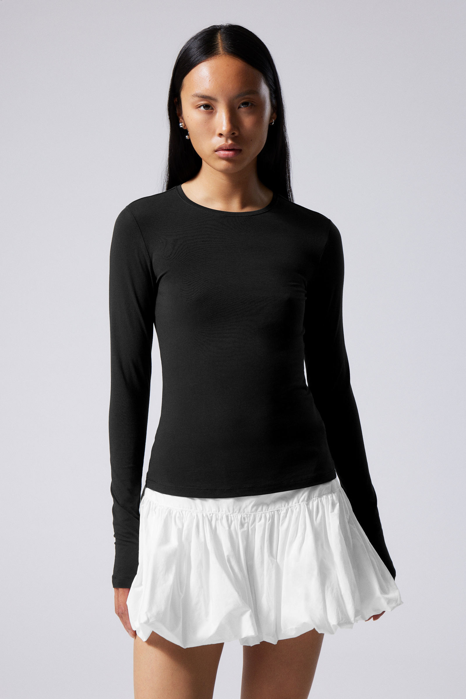 Slim Fitted Long Sleeve | Weekday