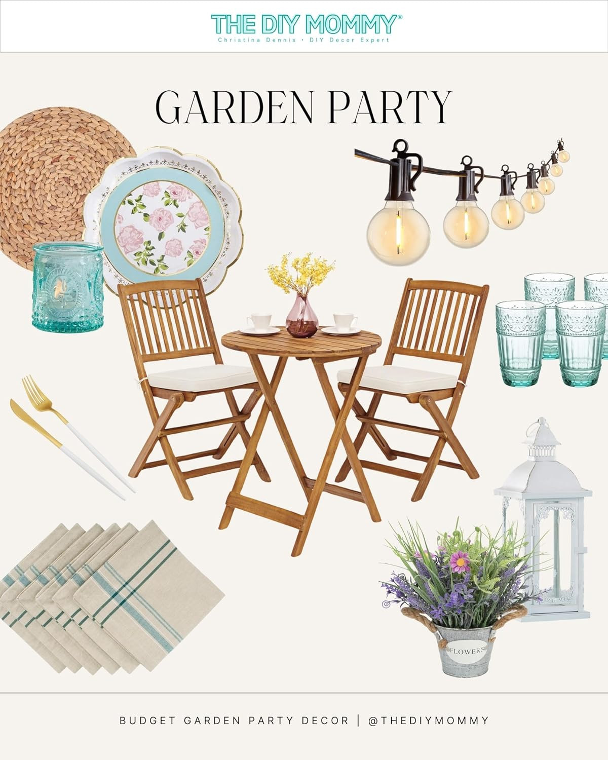 Beautiful garden party finds for a stunning outdoor table setting on a budget | Amazon (CA)