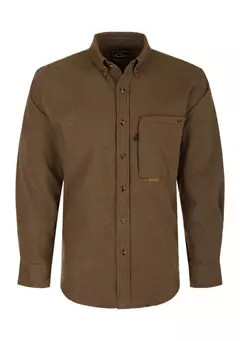 Drake Waterfowl Autumn Brushed Twill Houndstooth Long Sleeve Shirt | Belk