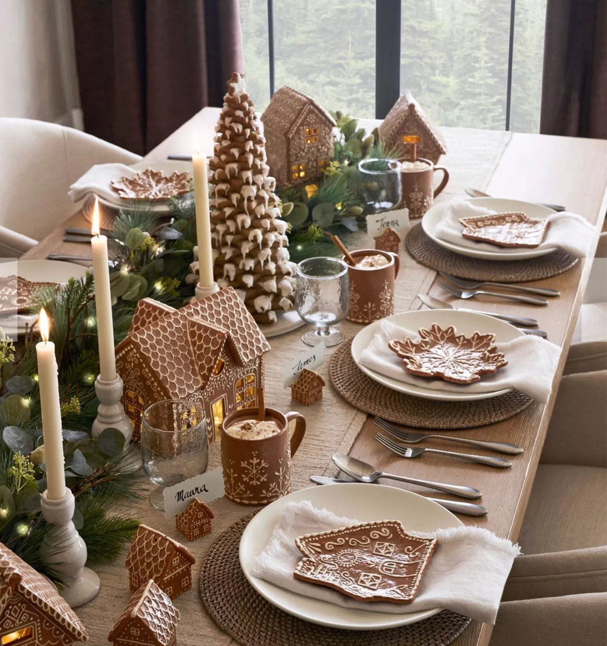 Gingerbread Embroidered Napkins - … curated on LTK