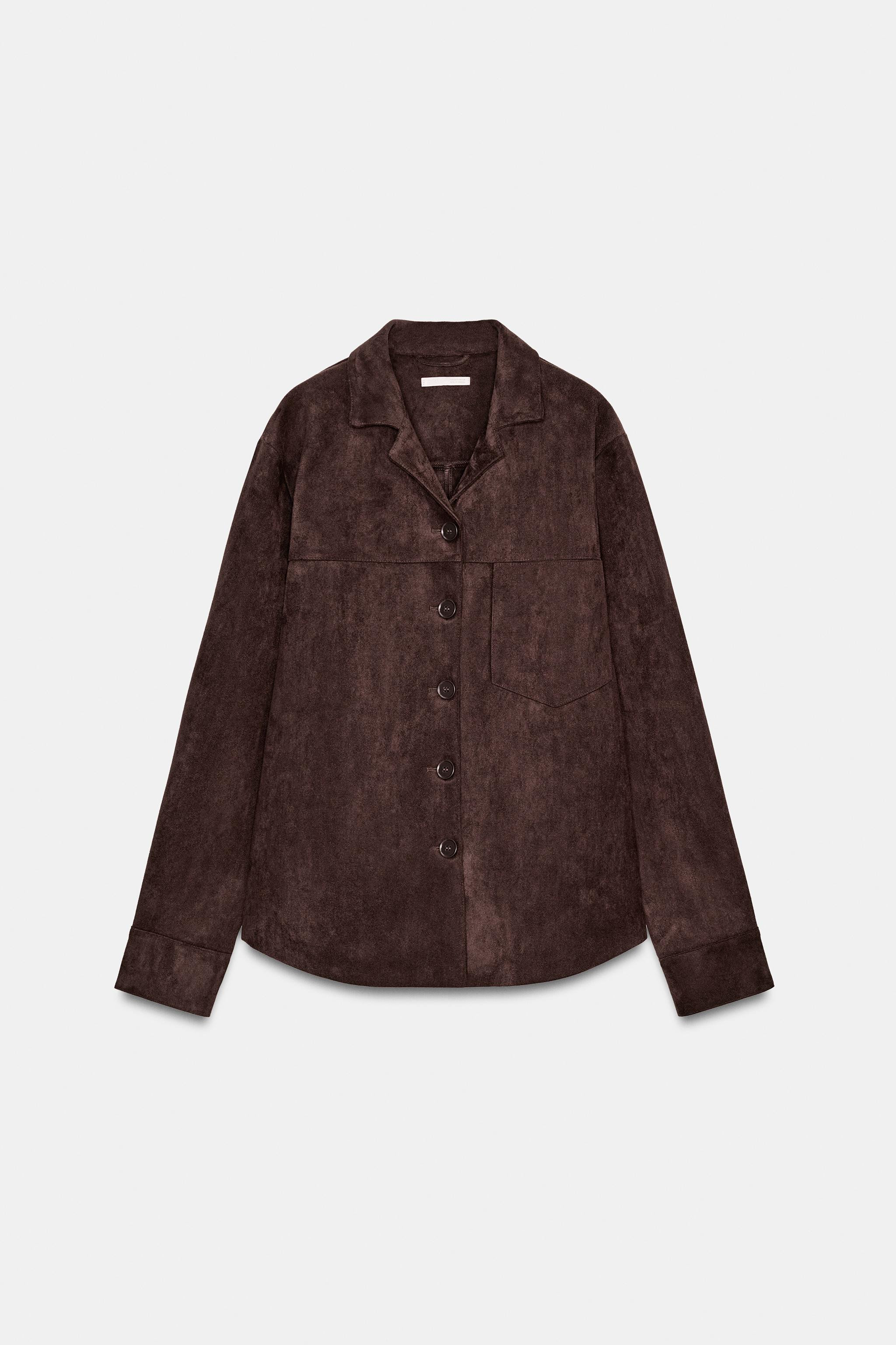 FAUX SUEDE OVERSHIRT | Zara FR