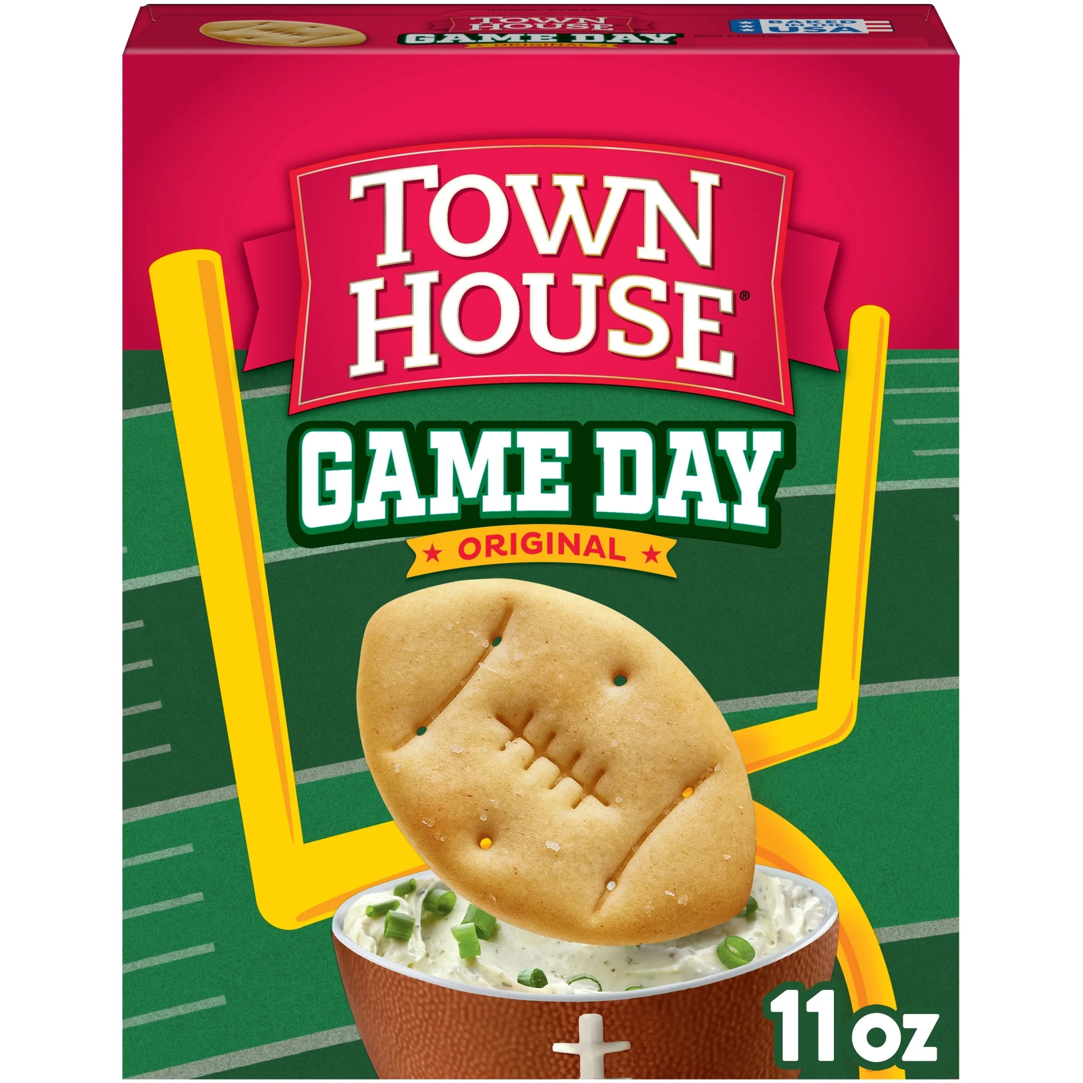 Town House Game Day Original Crackers, Party Snacks, 11 oz - Walmart.com | Walmart (US)