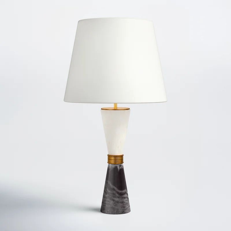 Meisha 29" White/Black/Gold Table Lamp | Wayfair North America