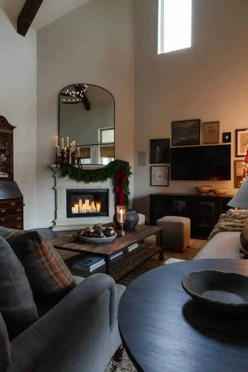 Our Ralph Lauren “ish” Christmas decor in the living room 🕯️ 

Thick Norfolk Pine garland, lots of burgundy velvet ribbon, tons of candles, and some vintage silver



#LTKSeasonal #LTKHoliday #LTKHome