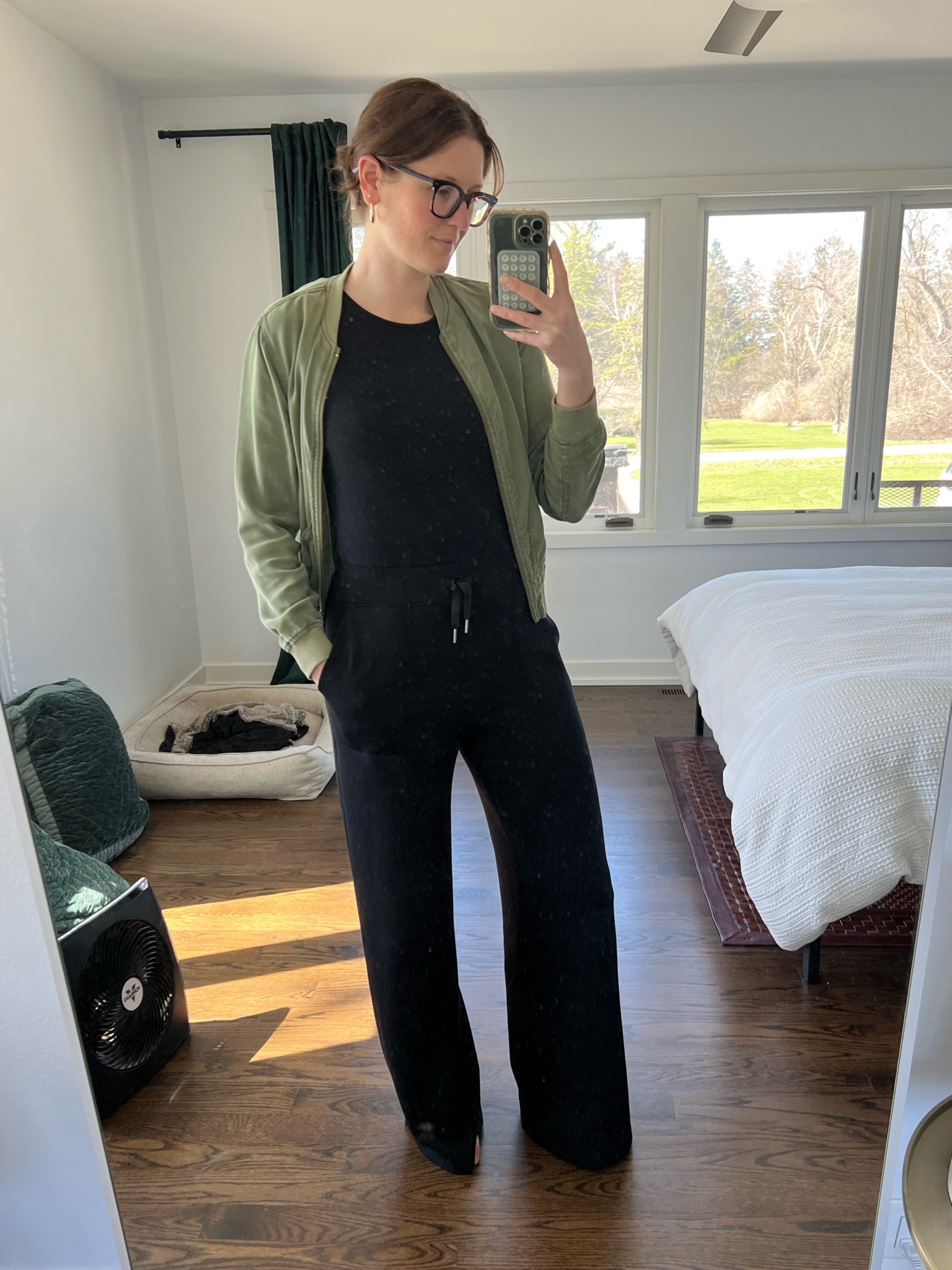 Thank you Spanx for this TALL jumpsuit with the most deliciously lux fabric   Honestly, it’s a fabric I feel like you have to feel to appreciate. I’m in a medium. Fits true to size. But if you are TALL and between sizes I would go up for a looser fit and more “hang”. Wearing it on repeat for travel, work, nights in, girls night, date night, brunch…. Honestly everything  

#LTKworkwear #LTKtravel