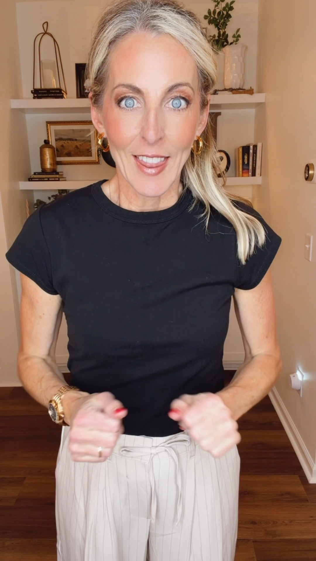 Not your average 9–5 trousers 👏These $15 New Boundaries pleated trousers are giving workwear with a twist and I am HERE for it. Plus, they are teacher-approved (literally — a sweet teacher sent these to me 🥹). Polished enough for meetings, comfortable enough for classroom chaos. Comment PANTS and I’ll send the link.

You will love the soft pleats, subtle stretch, contrast piping, and that comfy back elastic waistband? Dress them up with flats for full business energy or throw on sneakers for campus days. Side pockets sealed the deal for me. Wearing an XS, and I love that they even come in XXS. Grab both colors and pair with an under $15 Walmart top and call it a win. Workwear that works. 👏

#LTKgrwm #LTKootd #LTKmomlife #LTKgrwm #LTKootd #LTKmomlife