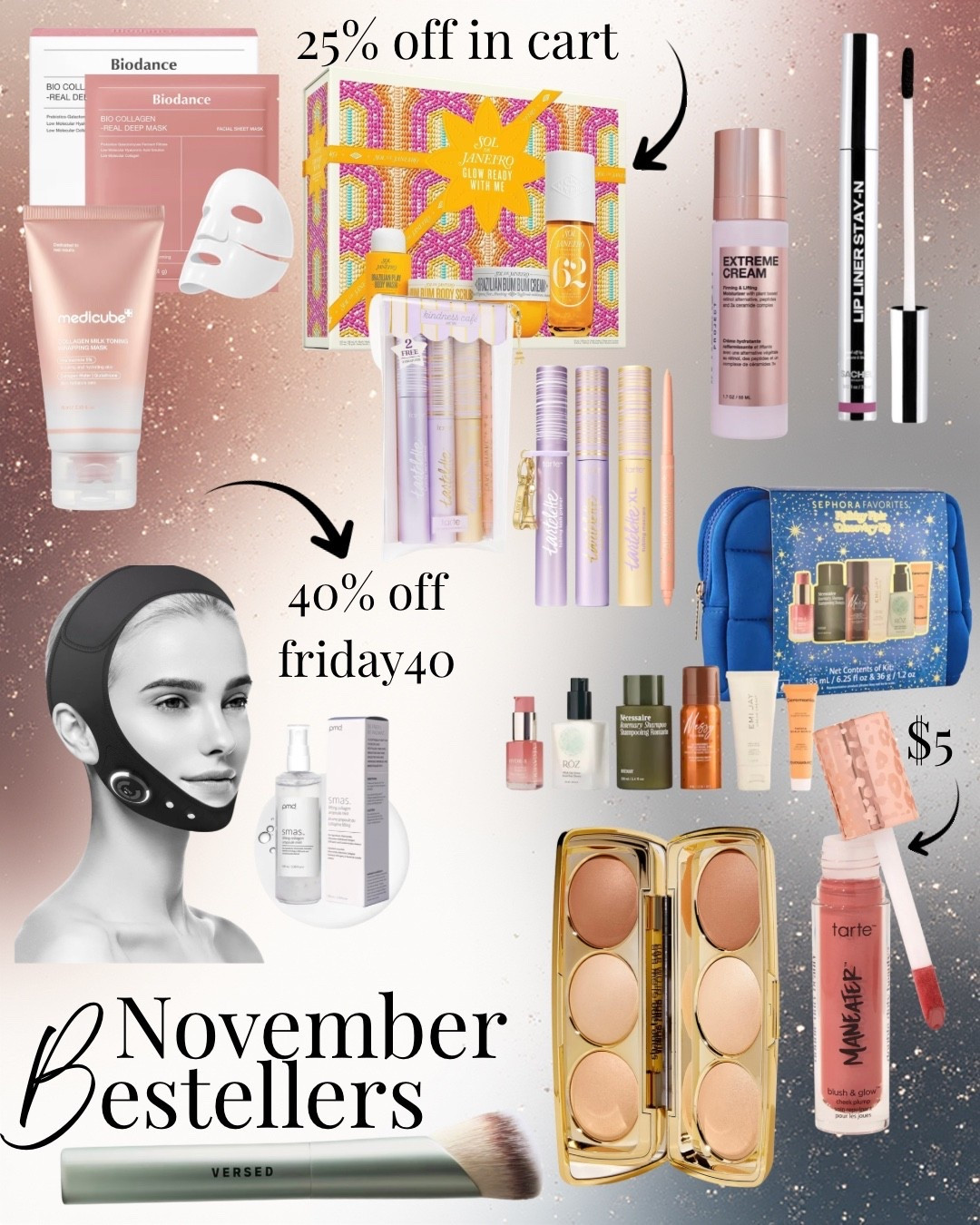 Beauty best sellers. TARTE is up to 80% off through today. Do not skip that VERSE makeup brush. It's phenomenal and a lot of being for your buck.

#LTKBeauty #LTKGiftGuide #LTKSaleAlert