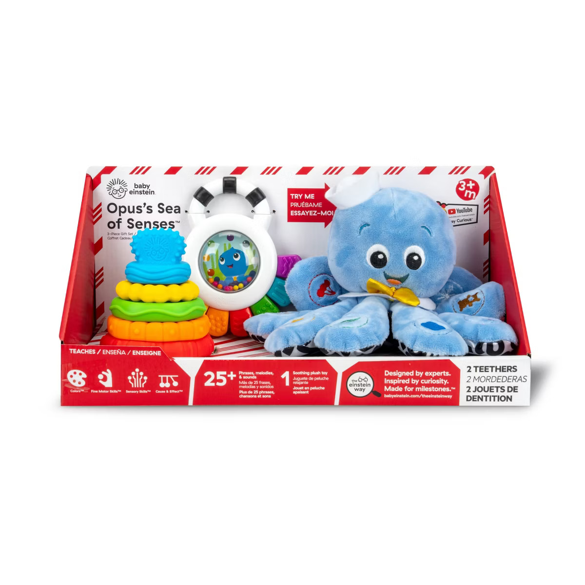 Baby Einstein Opus's Sea of Senses Baby Toy Gift Set - 3 pc | Target