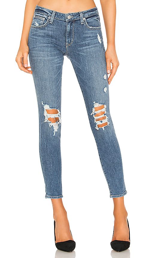 Lovers + Friends Ricky Skinny Jean in Blue. - size 29 (also in 23,24,25,26,27,28,30,31) | Revolve Clothing (Global)