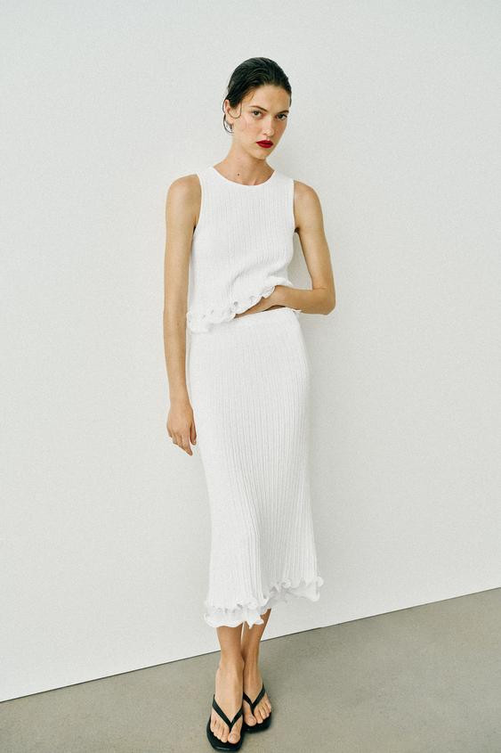 DOUBLE LAYER KNIT TOP | Zara US