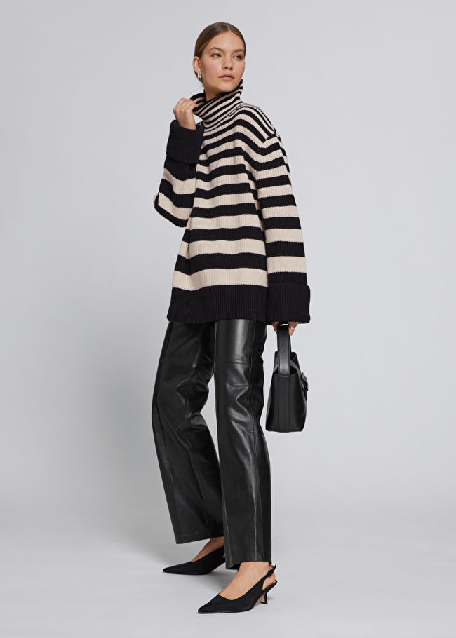 Oversized Turtleneck Knit Sweater | & Other Stories US