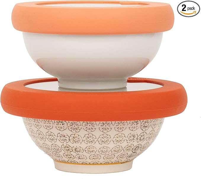 Food Huggers Replacement Lids for Glass Storage Containers | Silicone & Glass Lids that Don’t C... | Amazon (US)