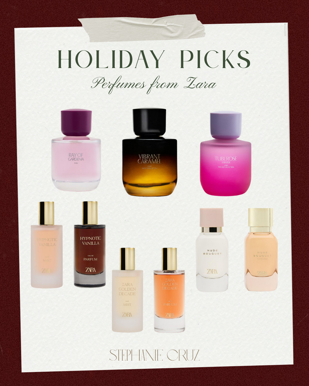 Holiday perfume picks from Zara, all chic scents that make perfect gifts.

#ZaraBeauty #PerfumeFinds #HolidayGifts #FragranceFavorites 

 #LTKGiftGuide #LTKHoliday