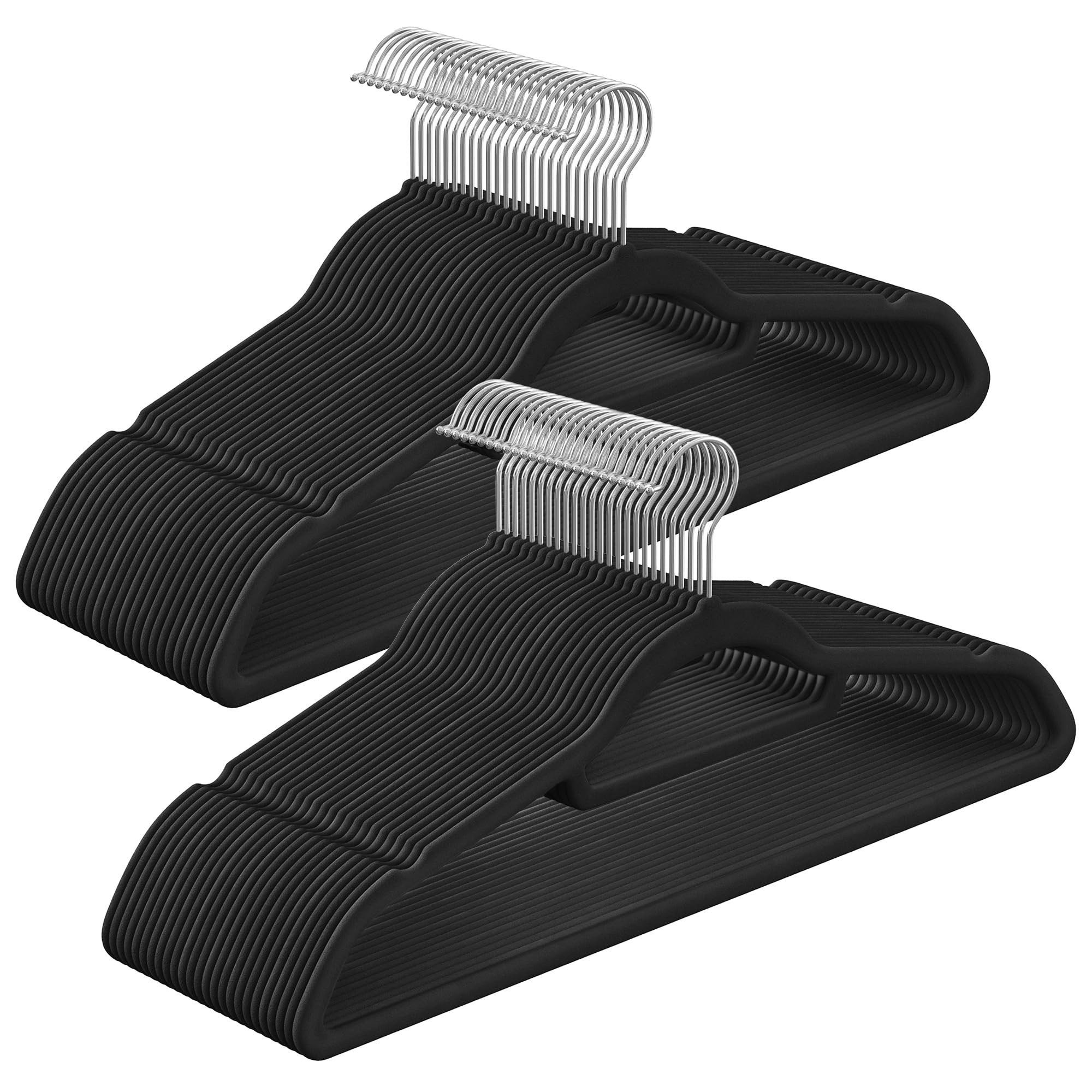 SONGMICS Velvet Hangers, Set of 20 Clothes Coat Hangers, Non-Slip, with Tie Bar and 360° Swivel ... | Amazon (UK)