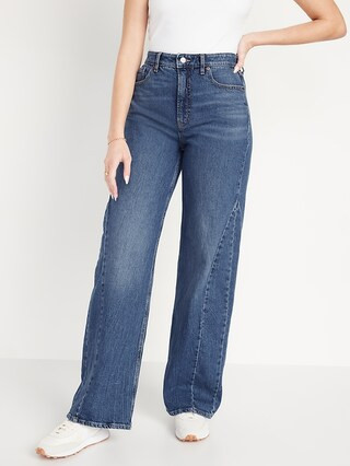 Extra High-Waisted Sky-Hi Wide-Leg Jeans for Women | Old Navy (US)