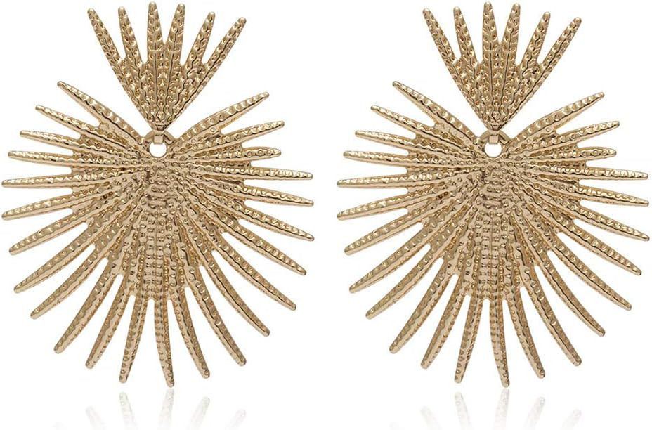 Heart Dangle Earrings Studs Gold Star Statement Earrings Firework Geometric Exaggerated Earrings ... | Amazon (US)