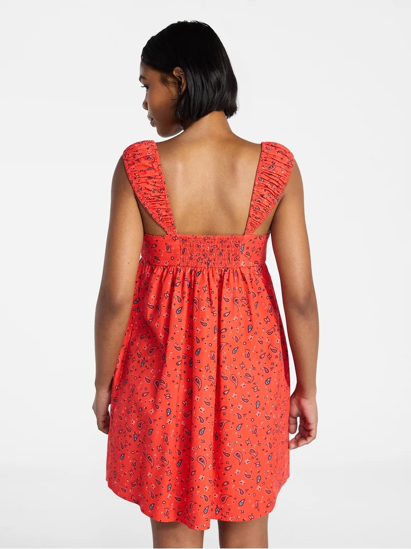 No Boundaries Poplin Dress, Women's XXS-XXL | Walmart (US)