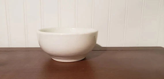 Vintage Chunky White Ironstone Bowl  Jackson Vitrified China - Etsy | Etsy (US)