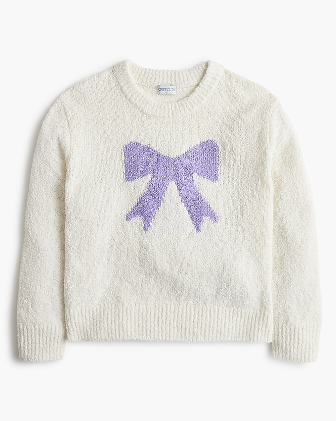 Girls' cozy bow sweater | J.Crew Factory