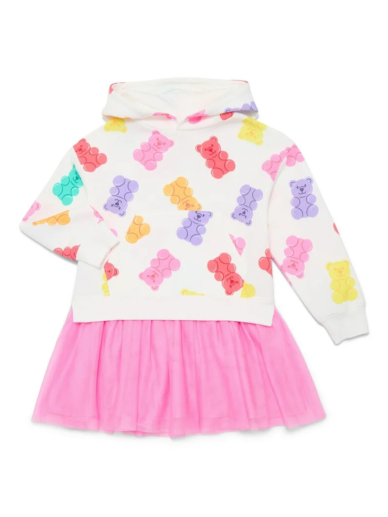 Valentine's Day Girls Graphic Hoodie Tutu Dress from Way To Celebrate, Sizes 4-16 | Walmart (US)