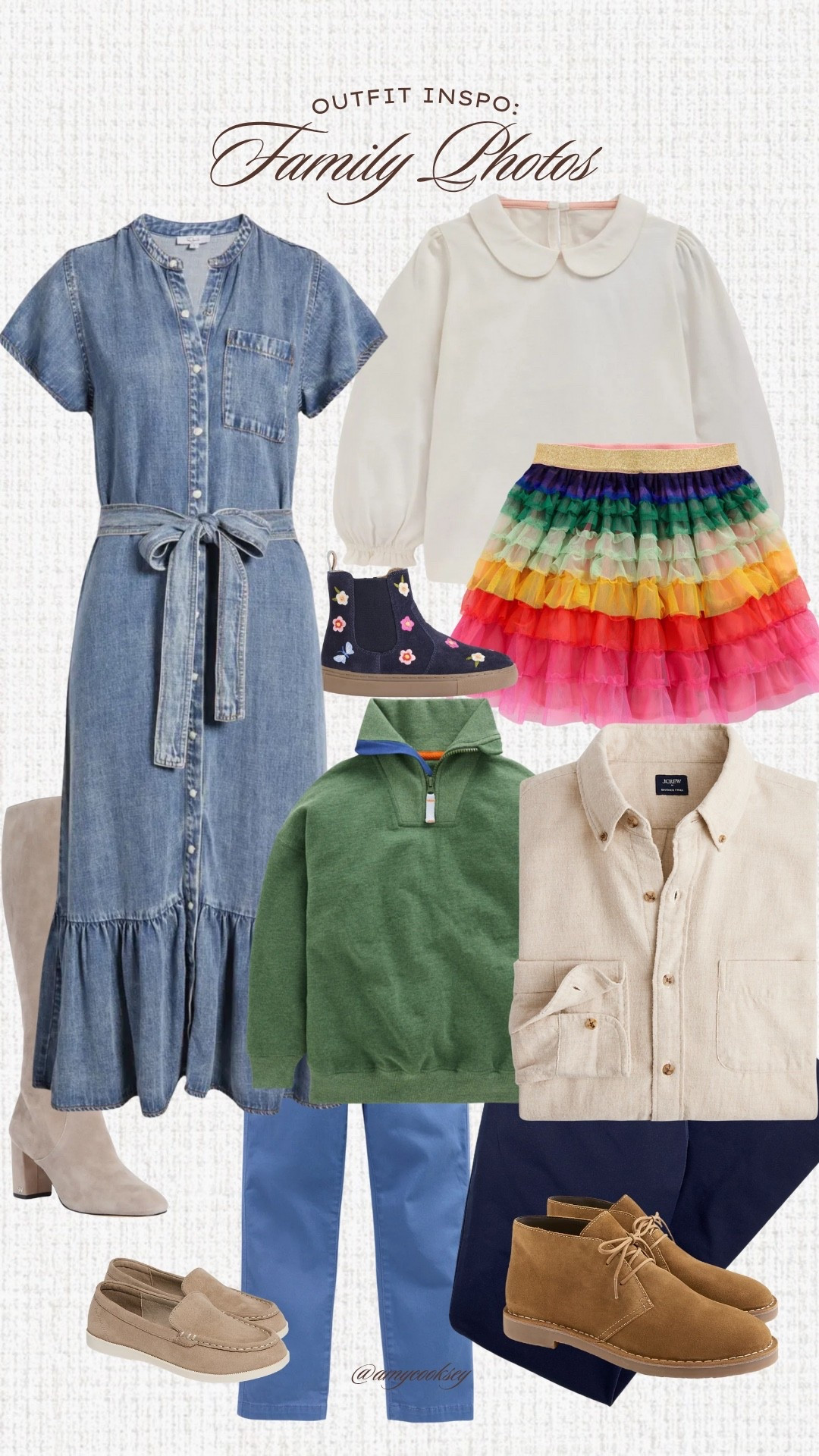 Family Photos Outfit Inspo: if mom is a #HOCSUMMER

#familypics #colorfulfamilyphoto #miniboden#denimdress #casualfamilyphoto #girlsskirt 

#LTKStyleTip #LTKFamily #LTKKids