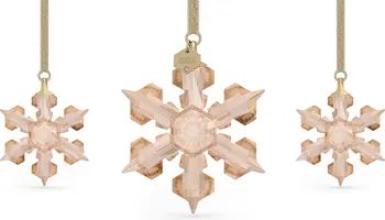 SWAROVSKI Set of 3 Festive Snowflake Ornaments | Nordstrom | Nordstrom