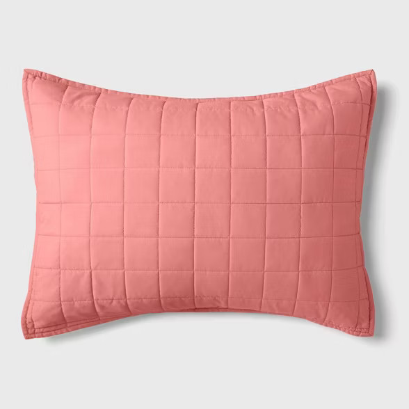 Box Stitch Microfiber Sham - Pillowfort™ | Target