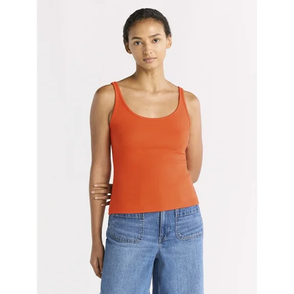 Free Assembly Women's Scoop Neck Tank Top, Sizes XS-XXL | Walmart (US)