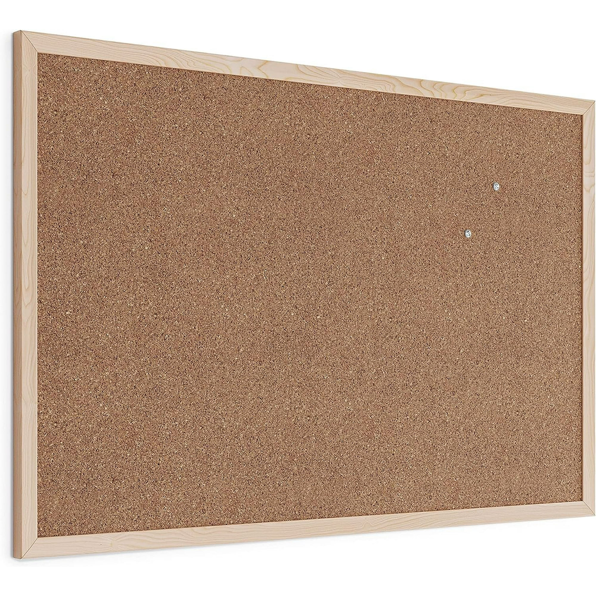 U Brands Cork Bulletin Board, 23 x 35 Inches, Light Birch Wood Frame | Walmart (US)