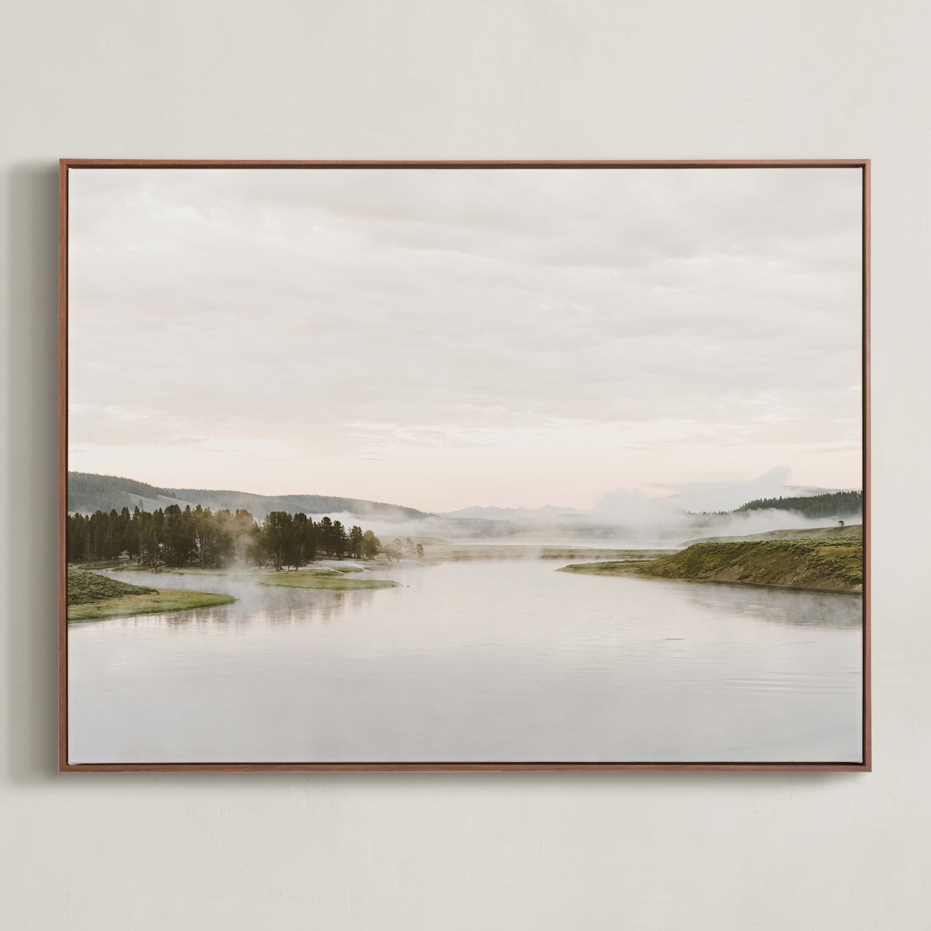 "Misty lake" - Photography Limited Edition Art Print by Kamala Nahas. | Minted