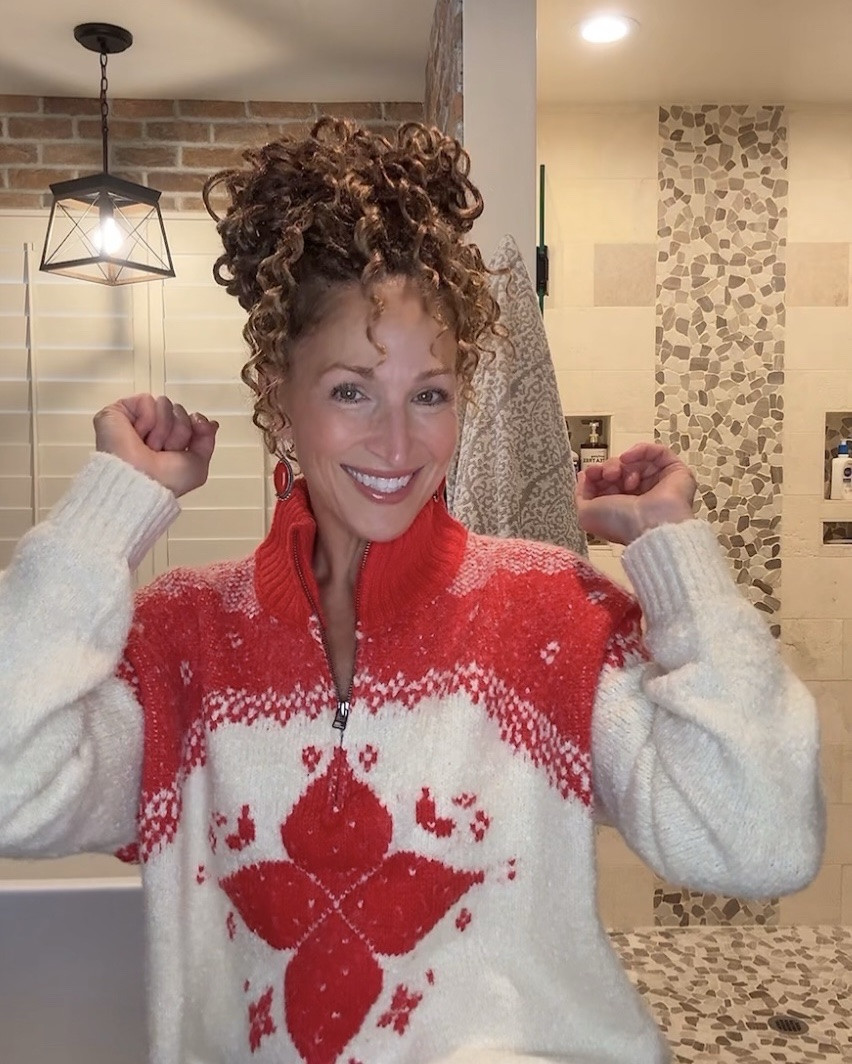 It’s sweater weather, baby!  This one is a splurge. I recommend waiting for it to go on sale after Christmas (I scored mine for 25% off—> Bloomingdale’s
has a 25% off sale right now!). It is worth every penny!  So soft and the colors are a 10/10. Size down. She’s quite roomy.  Everything in this outfit is everyday and easy to style.  Free People/Levi’s/slipper life      

#LTKGiftGuide #LTKHoliday #LTKdayinmylife