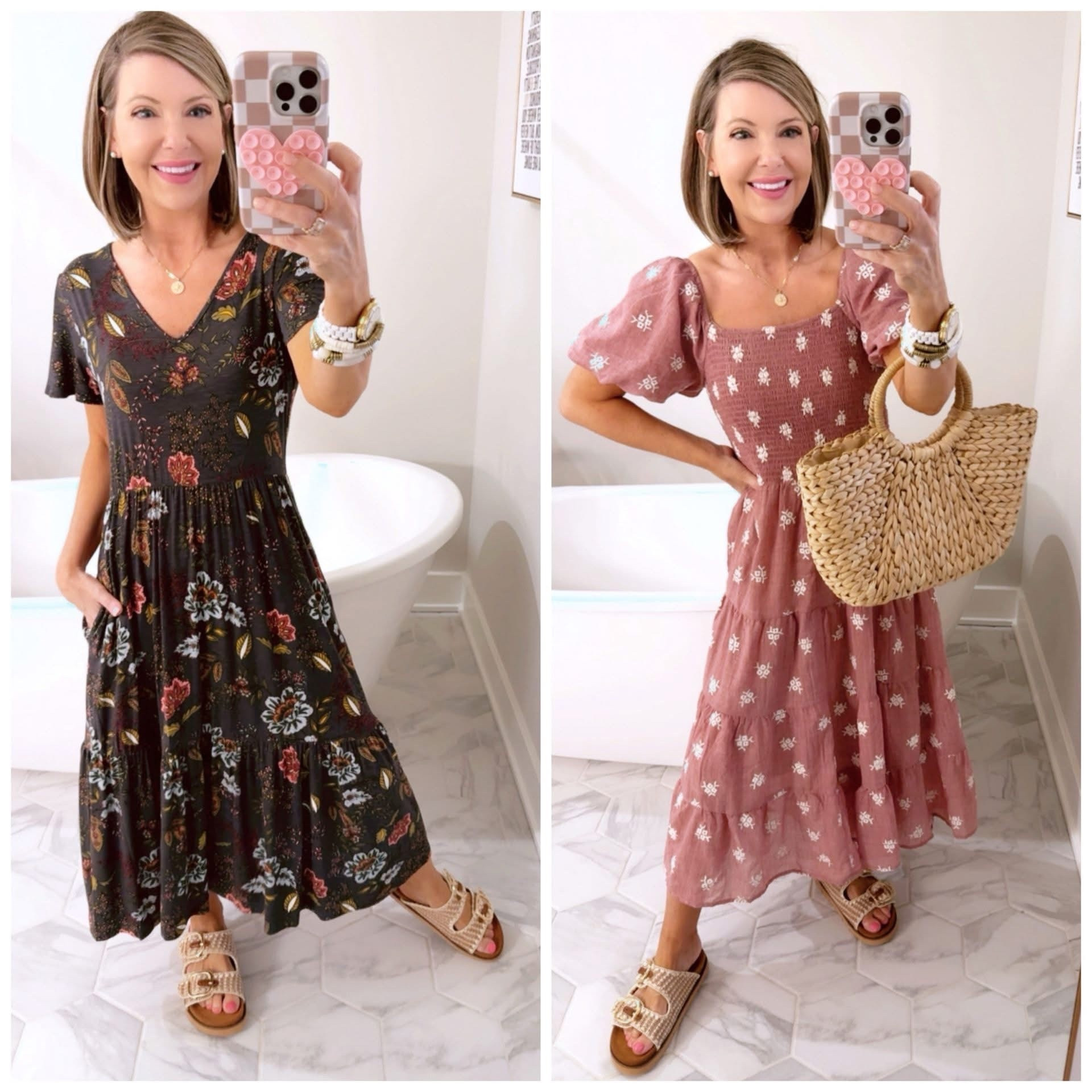 2 NEW cute dresses are 35% OFF today!! ❤️

Wearing a small in both. True to size! 

Dropping 🔗👇 to shop 

#LTKSpringSale #LTKdayinmylife #LTKFestival