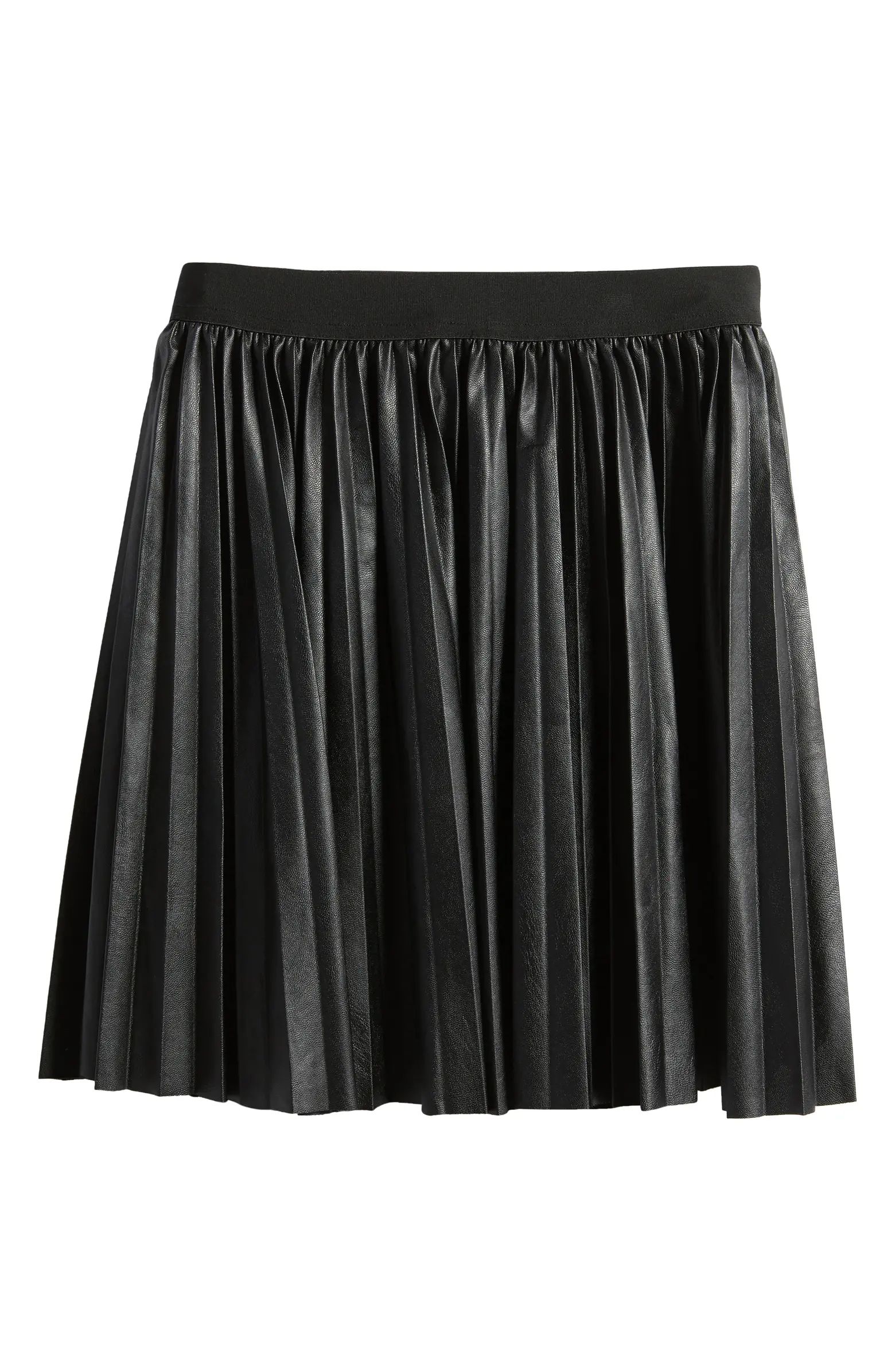 Kids' Pleated Faux Leather Skirt | Nordstrom