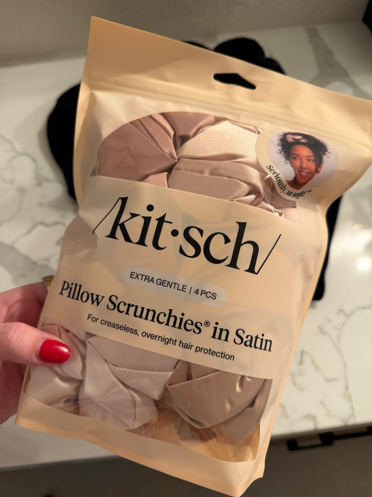 Been absolutely loving these to sleep in or for style during the day. I like to keep my hair in a low pony or bun without the creases, and these silk scrunchies from Kitsch do just that . 🎀💇‍♀️

#LTKgrwm #LTKmorningroutine #LTKselfcare