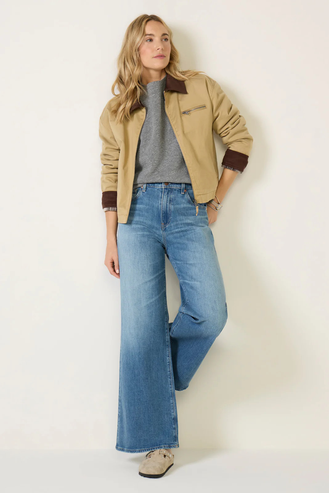 Saige Wide Leg 31` Jean | Evereve