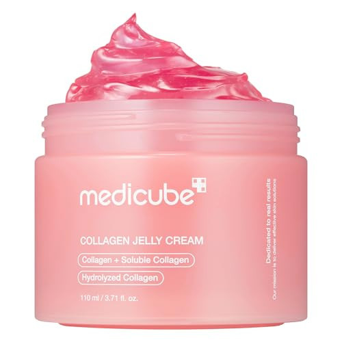 medicube Jelly Cream with Collagen, Niacinamide | Freeze-Dried Hydrolyzed Collagen for Skin Barrier Hydration & 24H Glow | Plumper, Firmer looking skin | 3.71 fl.oz | Amazon (US)