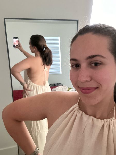 Loving the back of this dress ☀️🏝️ testing outfits for my trip 🚢 #sheinvacay #summeroutfits

#LTKmidsize #LTKtravel #LTKfindsunder50