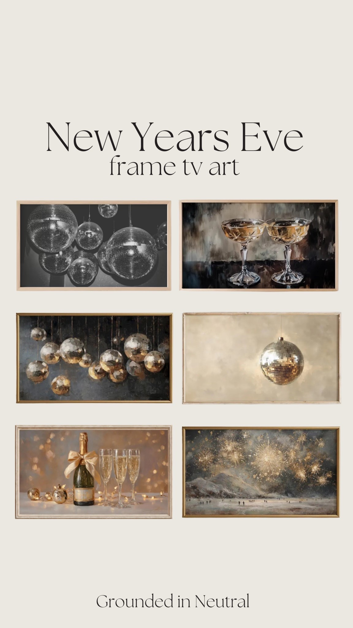 NYE art for your frame TV. 🪩🥂🍾🎊

#LTKSeasonal #LTKHome #LTKHoliday