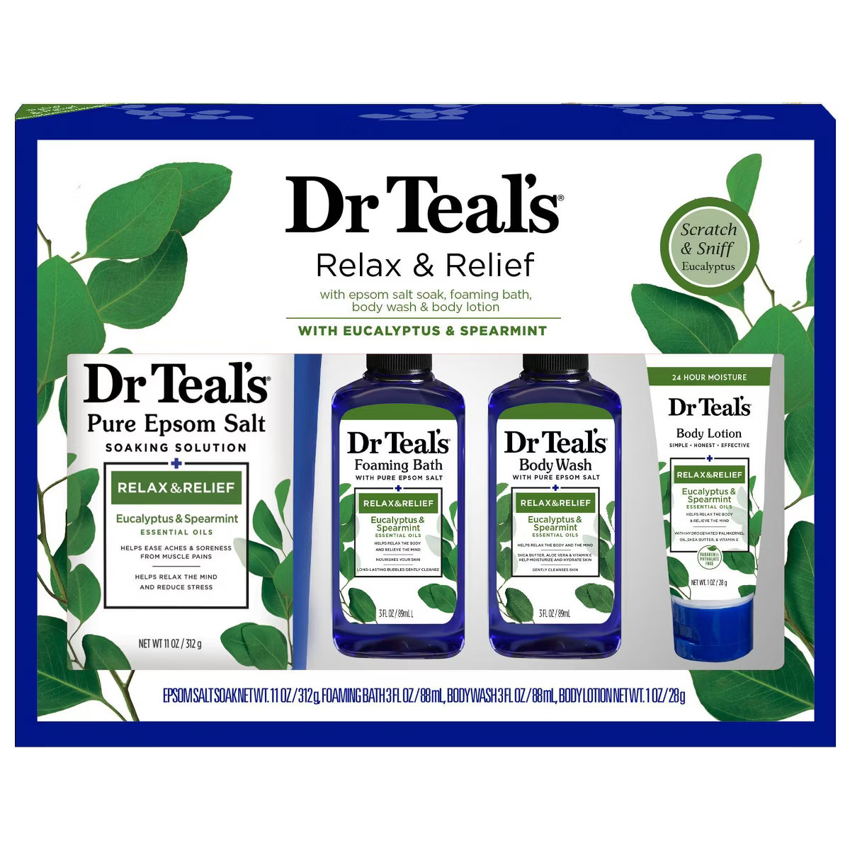 Dr Teal's Eucalyptus Regimen Bath and Body Gift Set - 4pc | Target