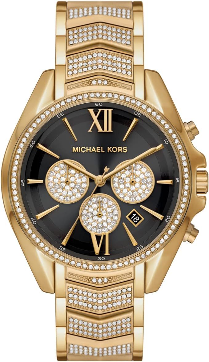 Michael Kors Whitney Stainless Steel Watch With Glitz Accents | Amazon (US)
