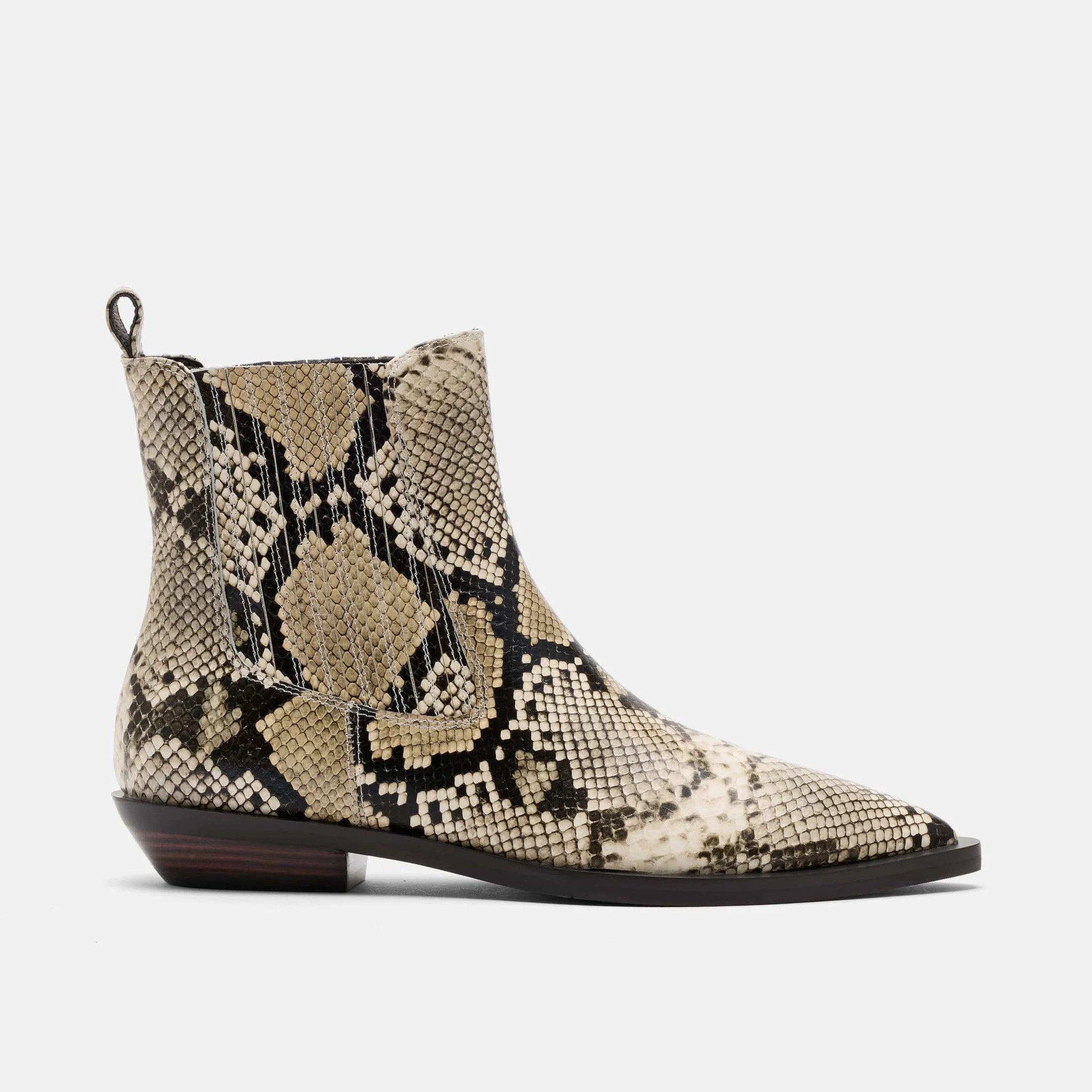 Savannah Natural Python Leather Ankle Boots | Marc Nolan