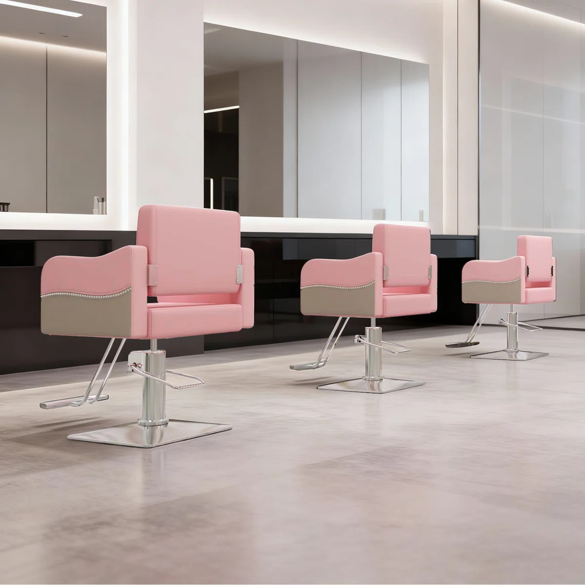 Salon Chair,barber Chair For Hair Stylist,height Adjustable Stylist Chairs With Pu Leather,360°s... | Wayfair North America