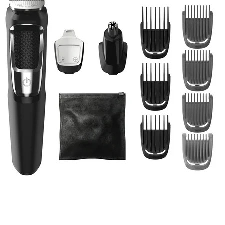 Philips Norelco Multi Groomer - 13 Piece Mens Grooming Kit For Beard Face Nose and Ear Hair Trimmer  | Walmart (US)