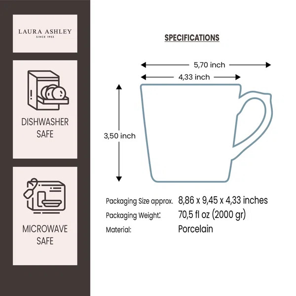 Laura Ashley Giftbox 16 Piece Dinnerware Set Service for 4 | Wayfair | Wayfair North America