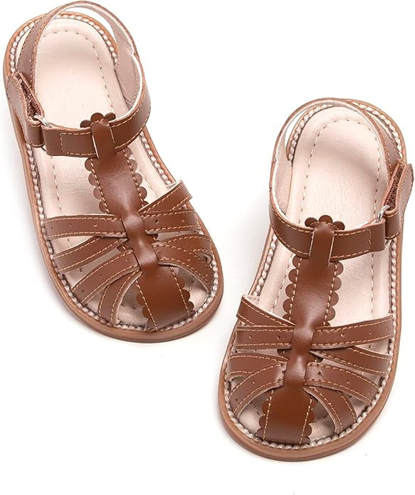 Kiderence Toddler Girls Sandals Little Girls Kids Summer Shoes Toddler Sandals | Amazon (US)