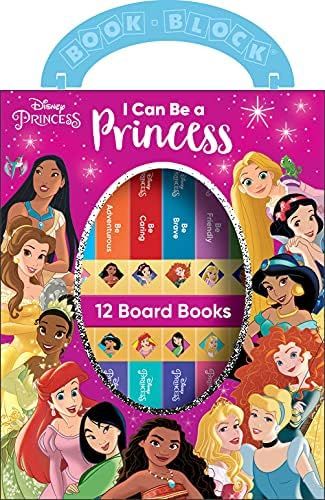 Disney Princess - I Can Be Princess My First Library Board Book Block 12-Book Set - Teaches Positive | Amazon (US)