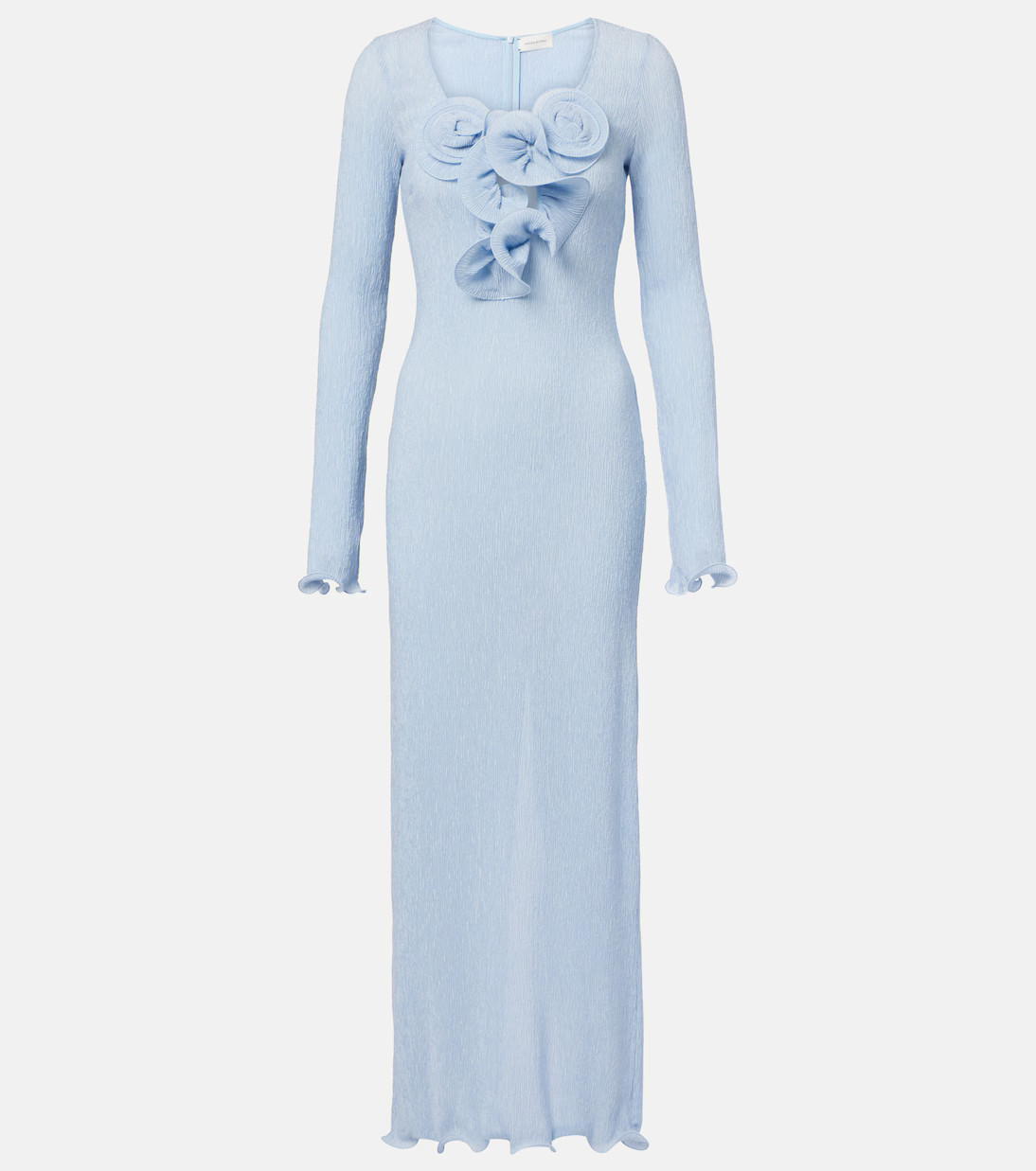 Floral-appliqué ruffled maxi dress | Mytheresa (INTL)