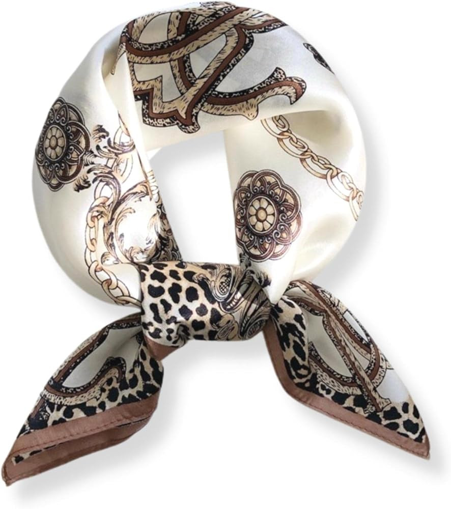 PoeticEHome 100% Mulberry Silk Neck Scarf 21"x21" Small Square Scarfs for Women Gift Packed | Amazon (US)